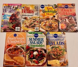Lot of 7 Vintage Pillsbury Classic Cookbooks 90s Recipes